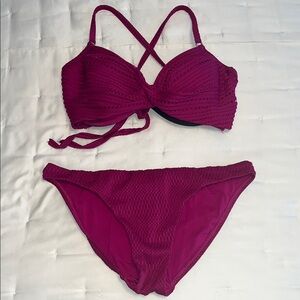 ROBIN PICCONE - Women’s Bikini Set in Rich Purple/Fuschia